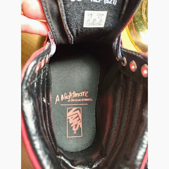 Vans Rare Limited Edition Nightmare On Elm Street Freddy Krueger SK8-Hi Sneakers - Picture 12 of 15